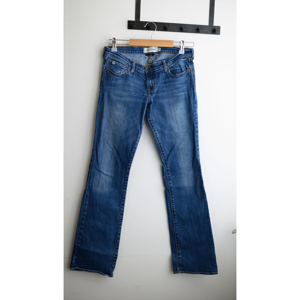 Y2K Girls Abercrombie Blue Boot Cut Jeans Size 16 "Cute stretch" Kids